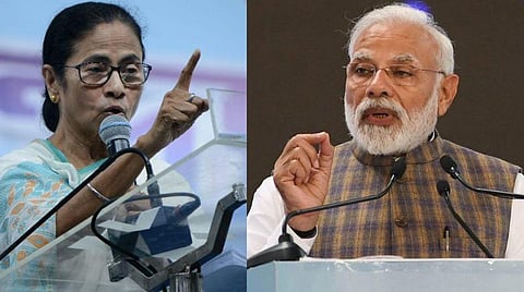 மேற்கு வங்க முதல்வர் மம்தா பானர்ஜி, பிரதமர் மோடி : கோப்புப்படம்