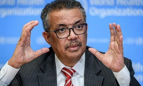 உலக சுகாதாரஅமைப்பின் தலைவர் டெட்ராஸ் அதானன்:  கோப்புப்படம்