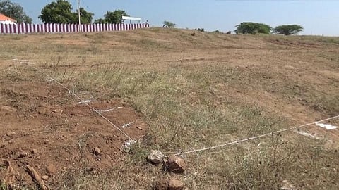 தூத்துக்குடி மாவட்டம் ஆதிச்சநல்லூரில் அகழாய்வு நடைபெறவுள்ள பகுதி.