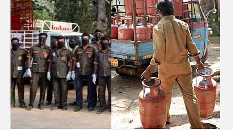 எரிவாயு சிலிண்டர் டெலிவரி செய்யும் பணியாளர்கள் பாதுகாப்பு: எண்ணெய் நிறுவனங்களுக்கு உயர் நீதிமன்றம் அறிவுறுத்தல்