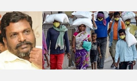 புலம் பெயர் தொழிலாளர்கள் அவலம்: மத்திய, மாநில அரசுகளை கண்டித்து  இணையவழி ஆர்ப்பாட்டம்: திருமாவளவன்