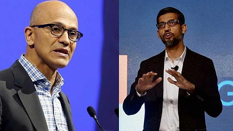 சத்யா நாதெள்ள, சுந்தர் பிச்சை : கோப்புப்படம்