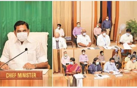 கரோனா தொற்று; 19 பேர் கொண்ட மருத்துவ நிபுணர்கள் குழுவுடன் முதல்வர் பழனிசாமி ஆலோசனை: அமைச்சரவைக் கூட்டமும் தொடர்ந்து நடக்கிறது