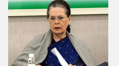 காங்கிரஸ் தலைவர் சோனியா காந்தி : கோப்புப்படம்