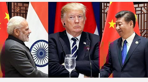 பிரதமர் மோடி, அதிபர் ட்ரம்ப், அதிபர் ஜிஜின்பிங் : கோப்புப்படம்