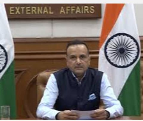 மத்திய வெளியுறவுத்துறை அமைச்சகத்தின் செய்தித் தொடர்பாளர் அனுராக் ஸ்ரீவஸ்தவா : கோப்புப் படம்.