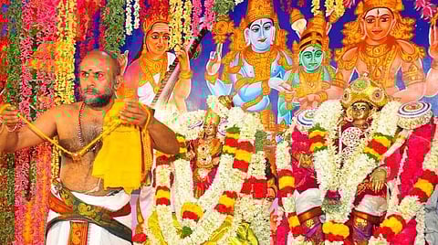 புனிதவதி அம்மையார்- பரமதத்தர் திருக்கல்யாண நிகழ்வு