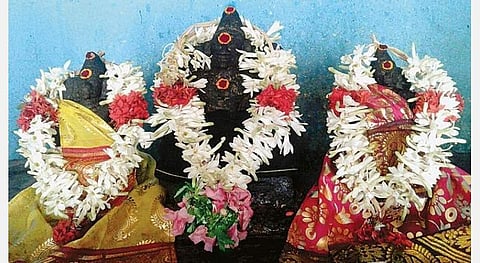 பித்ரு தோஷம் நீங்கும்; கிரக தோஷம் விலகும்;  குடும்பத்துடன் சனீஸ்வரர்; அள்ளிக்கொடுக்கும் அட்சயபுரீஸ்வரர்! 