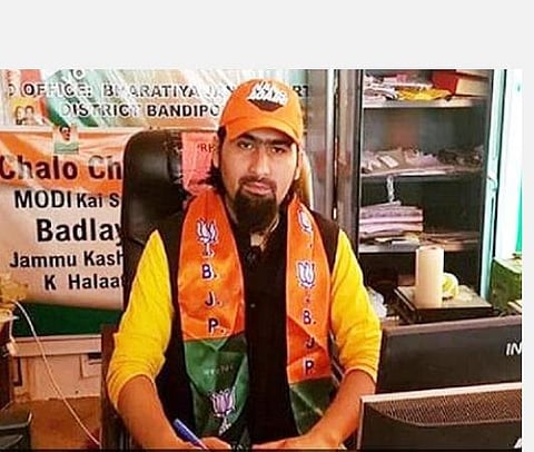 தீவிரவாதிகளால் சுட்டுக்கொல்லப்பட்ட பாஜக தலைவர் வாசிம் பாரி: படம் உதவி ட்விட்டர்