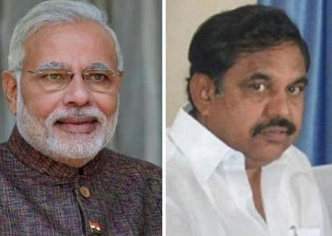 பிரதமர் மோடி - முதல்வர் பழனிசாமி: கோப்புப்படம்