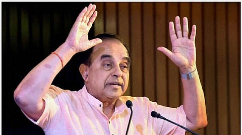 பாஜக மூத்த தலைவரும், எம்.பி.யுமான சுப்பிரமணியன் சுவாமி : கோப்புப்படம்