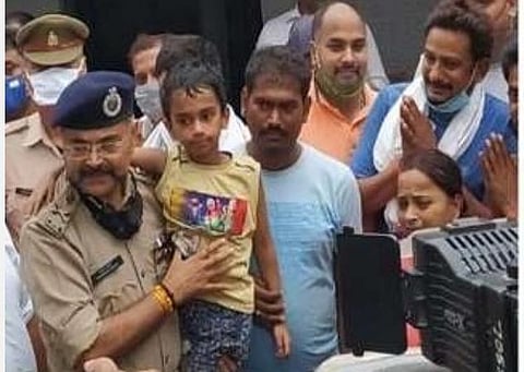 மீட்கப்பட்ட சிறுவன்