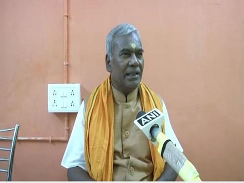 ஸ்ரீ ராமஜென்மபூமி தீர்த்த ஷேத்ரா அறக்கட்டளையின் உறுப்பினர் காமேஸ்வர் சவுபால்: படம் | ஏஎன்ஐ