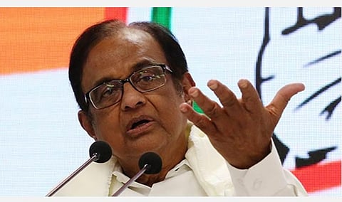 காங்கி்ரஸ் மூத்த தலைவர் ப.சிதம்பரம் : கோப்புப்படம்