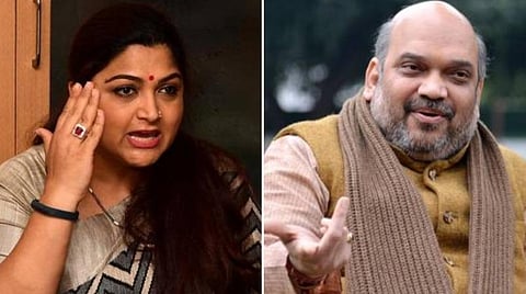 அமித் ஷா பூரண நலம்பெற குஷ்பு வாழ்த்து