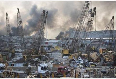 பெய்ரூட் விபத்து: லெபனானில் 3 லட்சம் பேர்வரை வீடற்றவர்களாகியுள்ளனர்