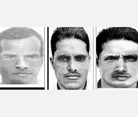 போலீஸ் வெளியிட்ட குற்றவாளி ஸ்கெச்.