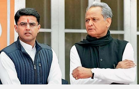 முதல்வர் அசோக் கெலாட், சச்சின் பைலட் : கோப்புப் படம்.