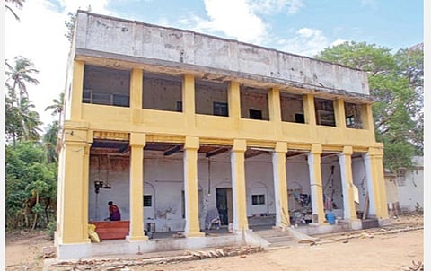 ﻿உறையூரில் எம்ஜிஆர் தங்குவதற்காக வாங்கப்பட்ட பங்களா. ﻿﻿படம்: ஜி.ஞானவேல்முருகன்﻿