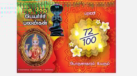 பரணி நட்சத்திரக்காரர்களுக்கு ; ராகு - கேது பெயர்ச்சி பலன்கள்