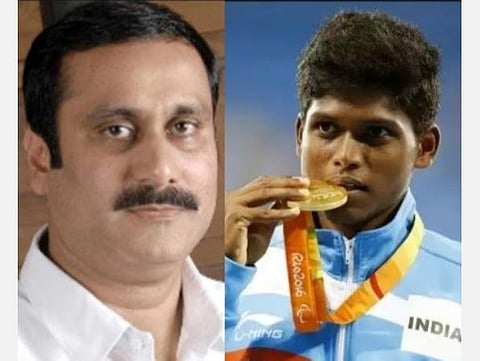 ராஜீவ் கேல்ரத்னா விருது; தடகள வீரர் மாரியப்பனுக்கு சரியான அங்கீகாரம்: அன்புமணி ராமதாஸ் பாராட்டு