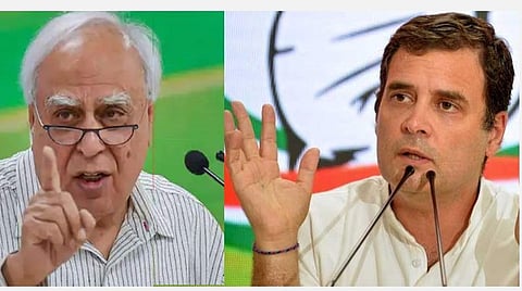 காங்கிரஸ் மூத்த தலைவர் கபில் சிபல், ராகுல் காந்தி : கோப்புப்படம்