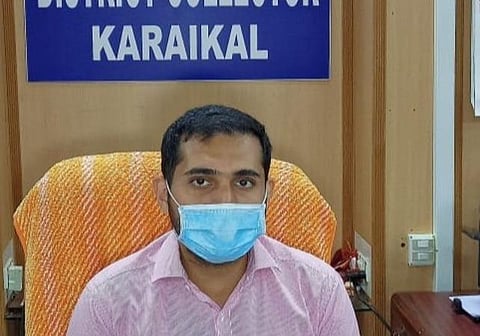 மாவட்ட ஆட்சியர் அர்ஜூன் சர்மா.