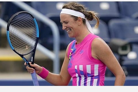 வெற்றி பெற்ற மகிழ்ச்சியில் அசரென்கா : படம் உதவி ட்விட்டர்