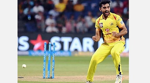 சிஎஸ்கே வீரர் தீபக் சாஹர் : கோப்புப்படம்