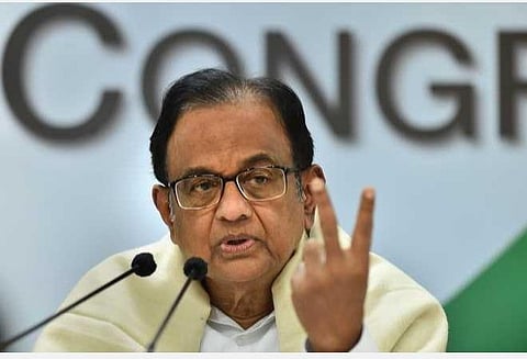 காங்கிரஸ் மூத்த தலைவர் ப.சிதம்பரம்: கோப்புப் படம்.