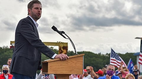 கமலா ஹாரிஸை விமர்சித்த ட்ரம்ப்பின் மகன்