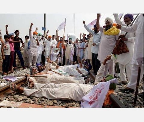 செப்.24, இடம்: அமிர்தசரஸ், விவசாயிகள் போராட்டம்: பிடிஐ