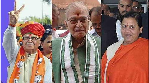 பாஜக தலைவர்கள் அத்வானி, ஜோஷி, உமா பாரதி : கோப்புப்படம்