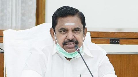 ஆய்வுக்கூட்டத்தில் பேசிய முதல்வர் பழனிசாமி.