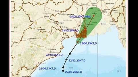 வங்கக் கடலில் நிலை கொண்டுள்ள காற்றழுத்த தாழ்வு மண்டலம்: இன்று கரையை கடக்கும்