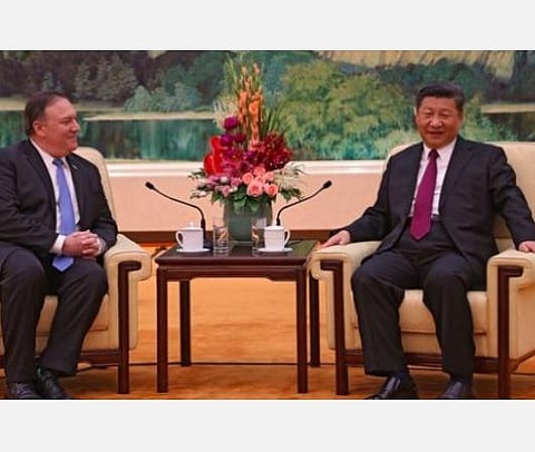 மைக் பாம்பியோ- ஜின்பிங். | கோப்புப் படம்.