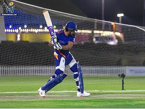 ரோஹித் சர்மா பயிற்சியில் ஈடுபட்ட காட்சி : படம் ஏஎன்ஐ