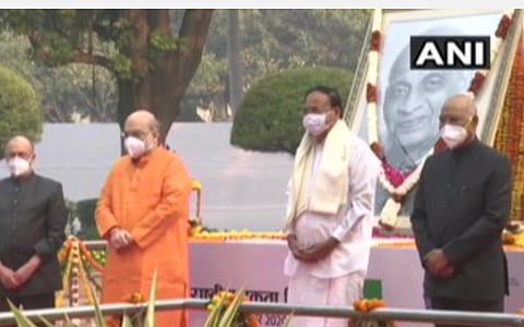 இந்தியாவின் இரும்பு மனிதருக்கு நாடே கடமைப்பட்டுள்ளது: அமித் ஷா புகழாரம்