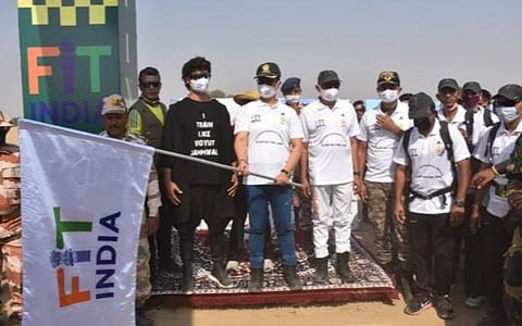 200 கி.மீ. ஃபிட் இந்தியா ஓட்டம்; கிரண் ரிஜிஜு தொடங்கி வைத்தார்