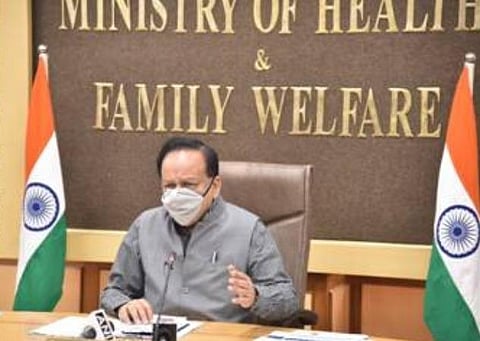 கரோனா பரவல்: 9 மாநில அமைச்சர்களுடன் ஹர்ஷ் வர்த்தன் ஆலோசனை