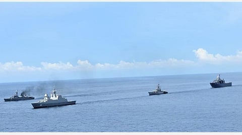 இந்தியா, சிங்கப்பூர், தாய்லாந்து கடற்படைகளுக்கு இடையிலான முத்தரப்பு பயிற்சி