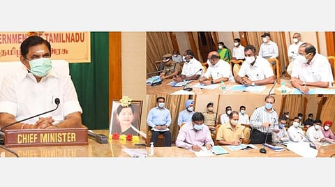 நிவர் புயல் பாதுகாப்பு ஏற்பாடுகள்: அமைச்சர்கள், அதிகாரிகளுடன் முதல்வர் பழனிசாமி ஆலோசனை