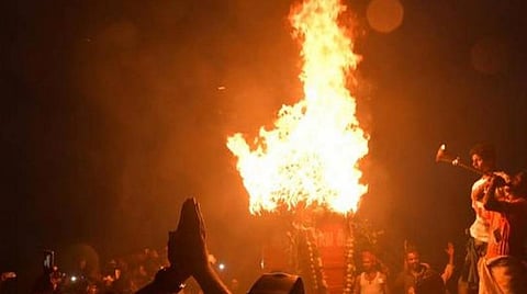 தி.மலை அண்ணாமலை உச்சியில் நாளை மகா தீபம்: பக்தர்களுக்கு அனுமதி இல்லை