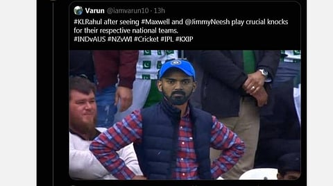 நான் பேட் செய்யும்போது ராகுலிடம் மன்னிப்பு கேட்டேன்: மேக்ஸ்வெல்