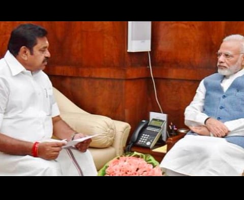 முதல்வர் பழனிசாமி - பிரதமர் மோடி: கோப்புப்படம்