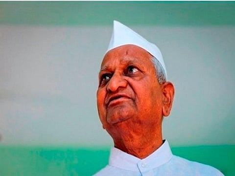 சமூக ஆர்வலர் அன்னா ஹசாரே: படம் | ஏஎன்ஐ.