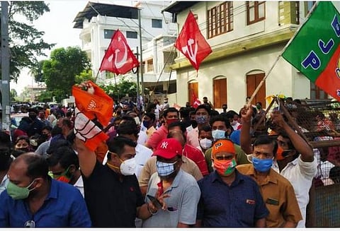 கேரள உள்ளாட்சித் தேர்தல் முன்னிலை நிலவரம்; இடதுசாரிகள்- காங்கிரஸ் இடையே கடும் போட்டி: காங்கிரஸ் மேயர் வேட்பாளர் பாஜகவிடம் தோல்வி