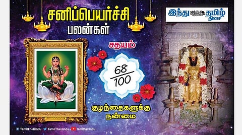 சனிப்பெயர்ச்சி பலன்கள் ; சதயம் நட்சத்திர அன்பர்களே! எதிர்கால சிந்தனை; உங்கள் பேச்சுதான் எதிரி; நிதியுதவி கிடைக்கும்; விருப்பமில்லாத டிரான்ஸ்ஃபர்! 