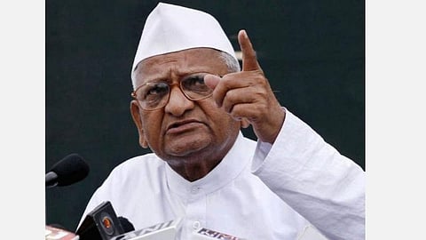 சமூக ஆர்வலர் அன்னா ஹசாரே : கோப்புப்படம்