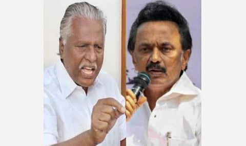 தனது எஸ்டேட்டைக் காப்பாற்ற தென்பெண்ணை ஆற்றிலிருந்து ஏரிகளுக்கு நீர் செல்லாமல் தடுப்பவர் கே.பி.முனுசாமி: ஸ்டாலின் குற்றச்சாட்டு